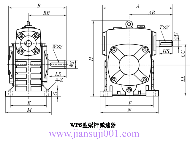 WP、WD型蝸桿減速機